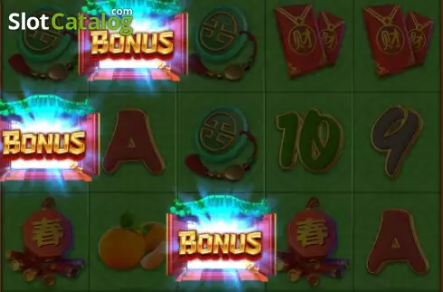 Bonus Game Win Screen. Prosperity Tiger slot