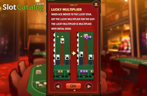 Multiplier screen. Poker Racing slot