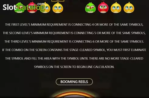 Game Rules screen 3. Birdsparty Deluxe slot