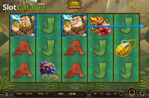 Win screen 2. Banana Saga slot