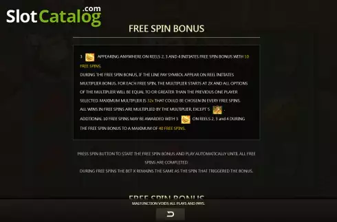 Free Spin screen. Banana Saga slot