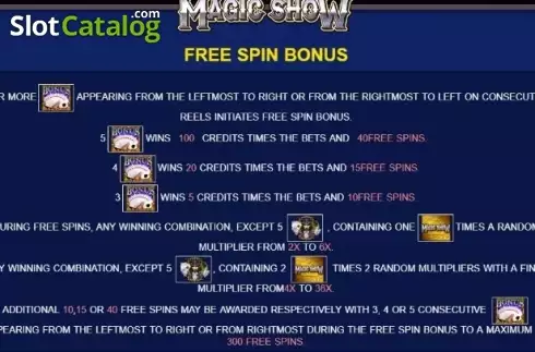 Captura de tela4. Magic Show slot