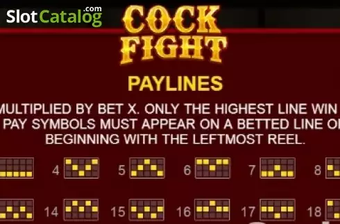 Скрин5. Cock Fight слот