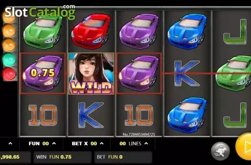 Wild Win screen. Lucky Racing slot