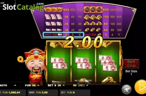 Win screen. Rolling in Money (JDB) slot
