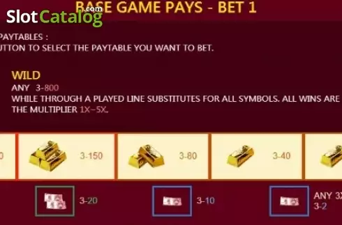 Paytable 1. Rolling in Money (JDB) slot