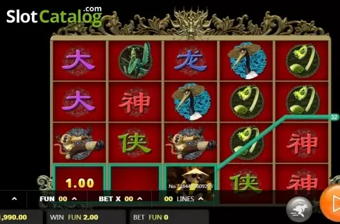 Win screen. Dragon Warrior (JDB) slot