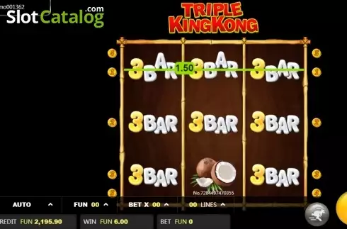 Bildschirm3. Triple King Kong slot