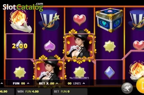 Win screen. Curvy Magician slot