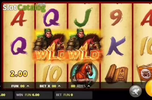 Wild Win screen. Guan Gong slot