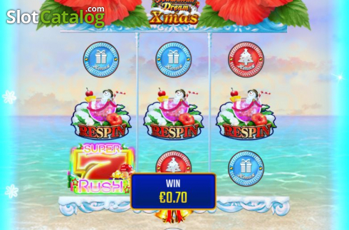 Win Screen 1. Hawaiian Dream Xmas slot