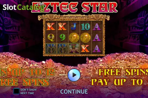 Start Screen. Aztec Star slot