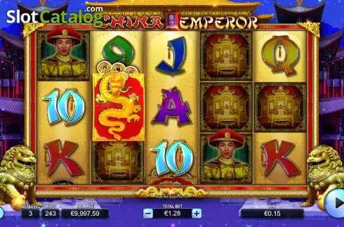 Win screen. China Emperor slot