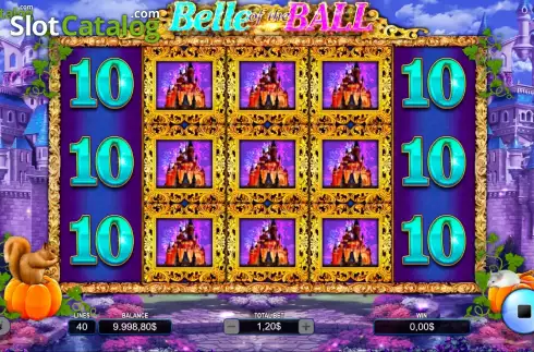 Free Spins screen. Belle Of The Ball slot