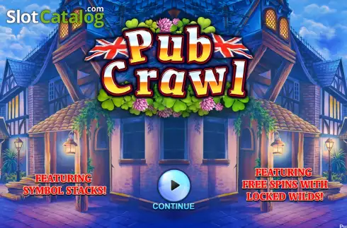 Start Game screen. Pub Crawl slot