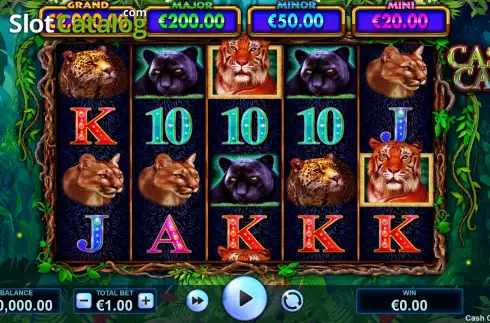 Bildschirm2. Cash Cats slot