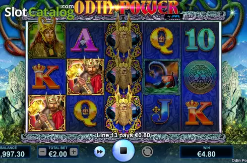 Win screen. Odin Power slot