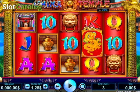 Game screen. China Temple slot
