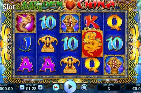 Game screen. Golden China (JVL) slot