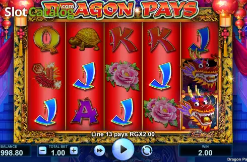 Win screen 2. Dragon Pays (JVL) slot