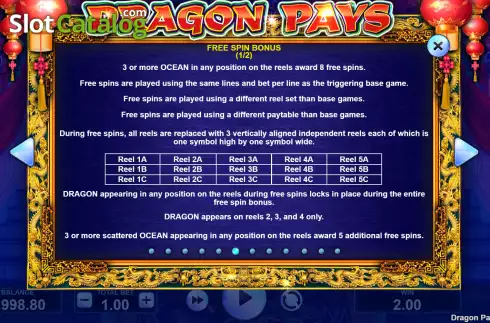 Ecran8. Dragon Pays (JVL) slot