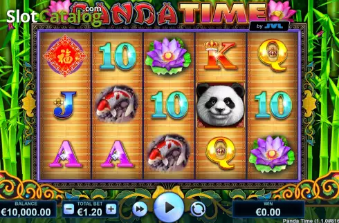 Game Screen. Panda Time slot