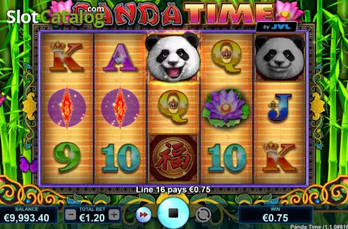 Win Screen. Panda Time slot