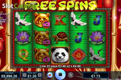 Free Spins Win Screen 3. Panda Time slot