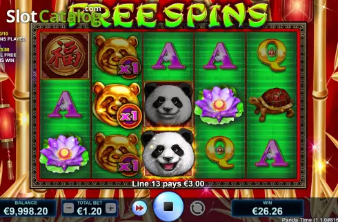 Free Spins Win Screen 4. Panda Time slot