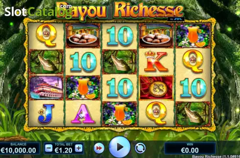 Game Screen. Bayou Richesse slot