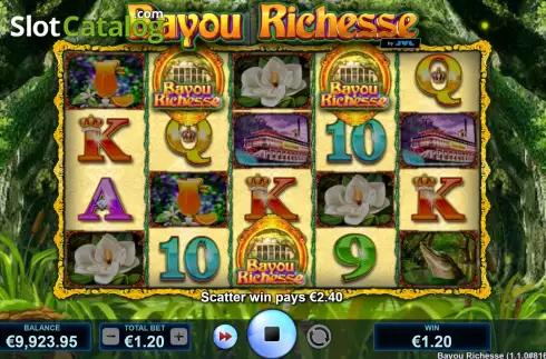 Free Spins Win Screen. Bayou Richesse slot