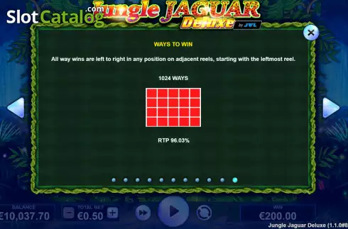 画面9. Jungle Jaguar Deluxe カジノスロット
