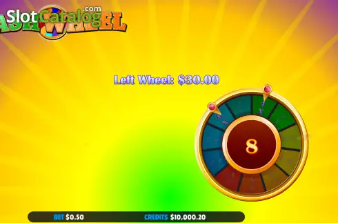 Triple Bonus Win screen. Cash Wheel slot