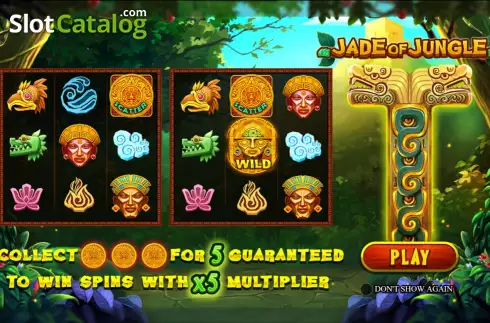 Start Screen. Jade of the Jungle slot
