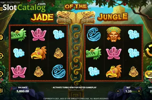 Reels Screen. Jade of the Jungle slot