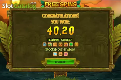 Total Win. Jade of the Jungle slot
