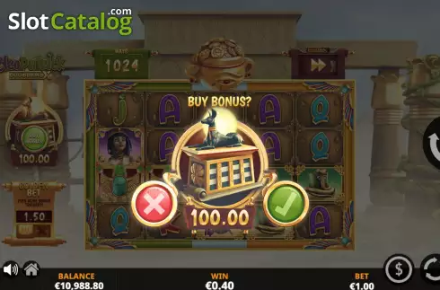 Buy Feature Screen. CleoPatrick DoubleMax slot