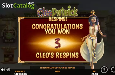 Hold and Win Bonus Gameplay Screen 2. CleoPatrick DoubleMax slot