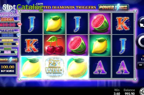 Bildschirm3. Glorious Diamonds slot