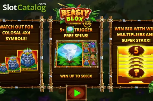Captura de tela2. Beasty Blox Gigablox slot
