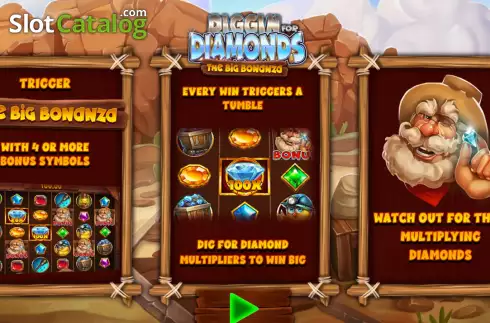 Bildschirm2. Diggin’ For Diamonds slot