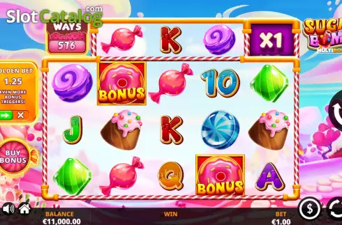 Game Screen. Sugar Bomb DoubleMax slot