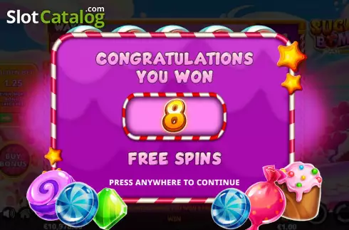 Free Spins Win Screen 2. Sugar Bomb DoubleMax slot