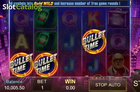 Free Spins screen. Agent Ace slot