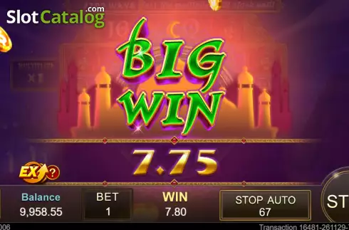 Big Win screen. Ali Baba slot