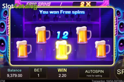 Free Spins screen 3. Party Night (Jili Games) slot