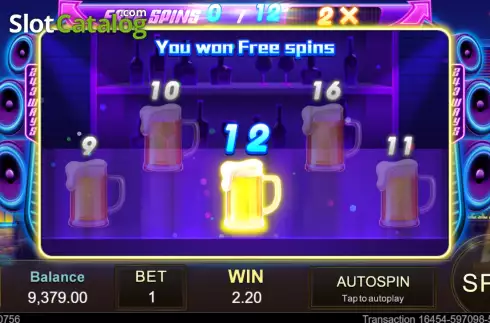 Free Spins screen 4. Party Night (Jili Games) slot
