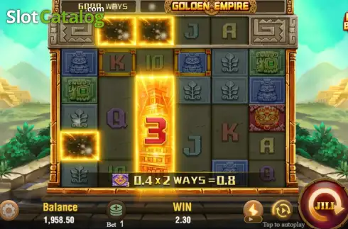 Schermo3. Golden Empire (Jili Games) slot