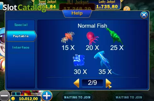 Ecran9. Jackpot Fishing (Jili Games) slot