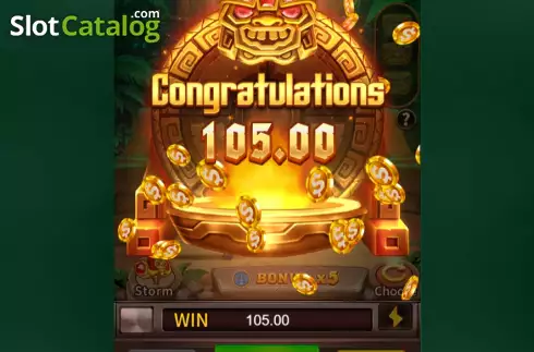 Win Bonus Game screen. Secret Treasure (Jili Games) slot